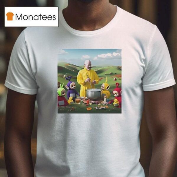 Walter White Breaking Bad Teletubbies Cartoon T Shirt