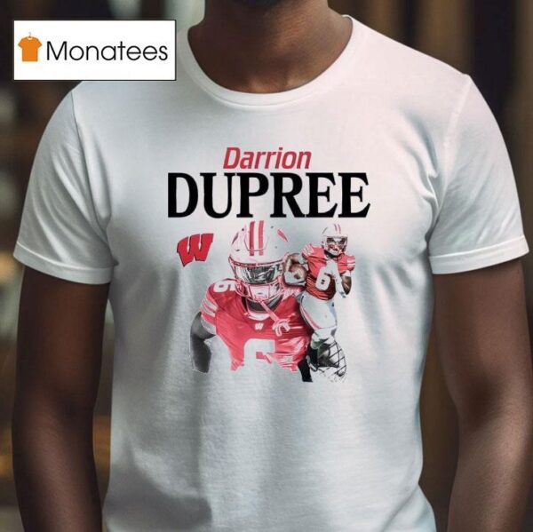 Wisconsin Ncaa Football Darrion Dupree T Shirt