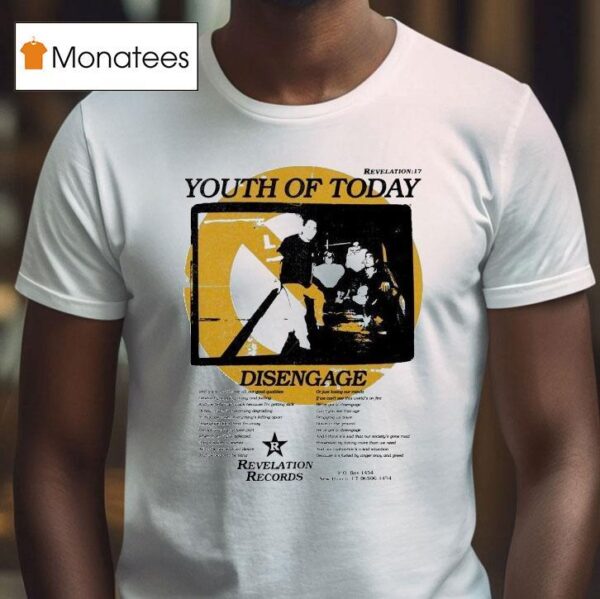 Youth Of Today Disengage Revelation T Shirt
