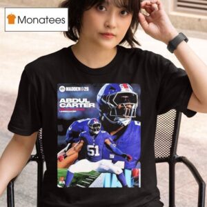Abdul Carter New York Giants Rookie Debut Madden Nfl American Football T Shirt