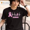 Alabama Heartbeat Pink Ribbon Breast Cancer T Shirt