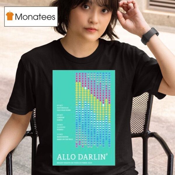 Allo Darlin Bright Night Uk October Tour T Shirt