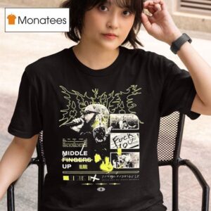 Attila Middle Fingers Up T Shirt