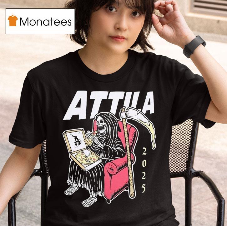  Attila Pizza Grim Reaper Sofa  T Shirt