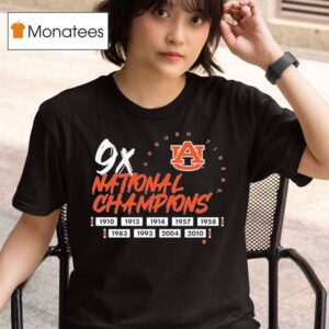Auburn Tigers X Time National Champions T Shirt