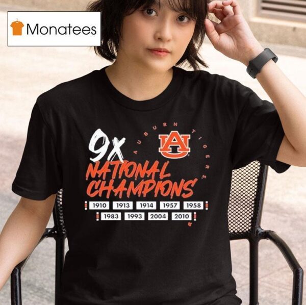 Auburn Tigers X Time National Champions T Shirt