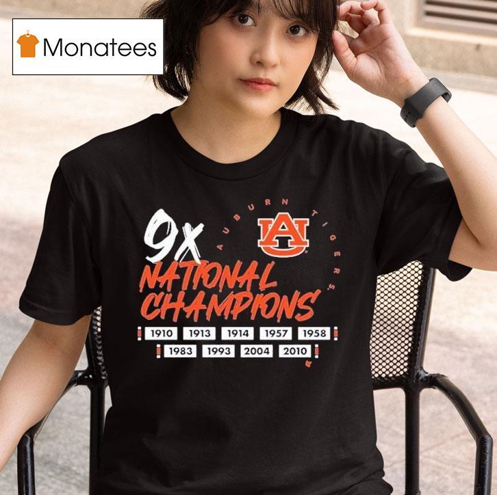  Auburn Tigers X Time National Champions          T Shirt