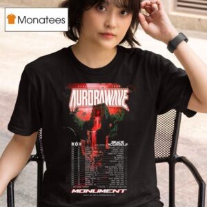 Aurorawave Monument Album Release Tour Dates T Shirt