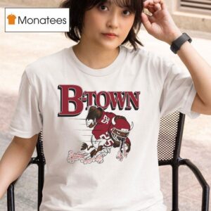 B Town Indiana Hoosiers Mascot Football T Shirt