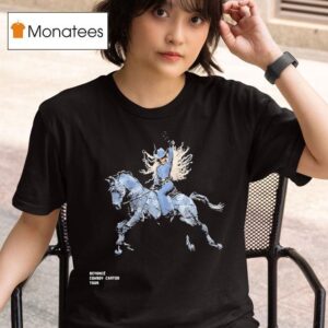 Beyonce Cowboy Carter Tour Denim Horse T Shirt