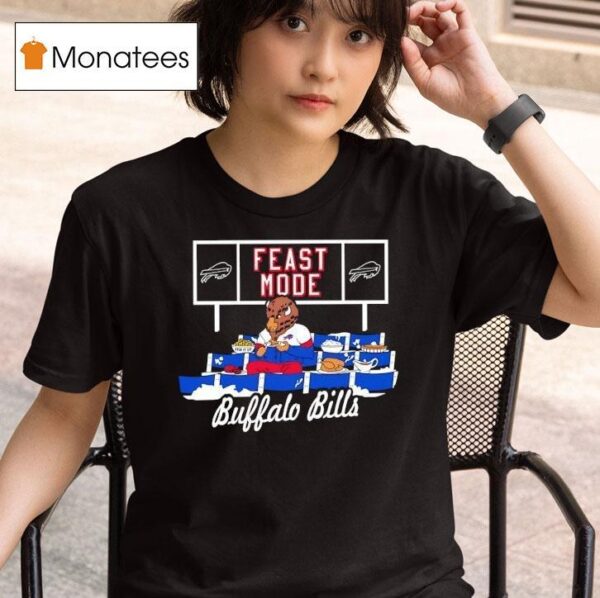 Buffalo Bills Football Mascot Eating Feast Mode T Shirt