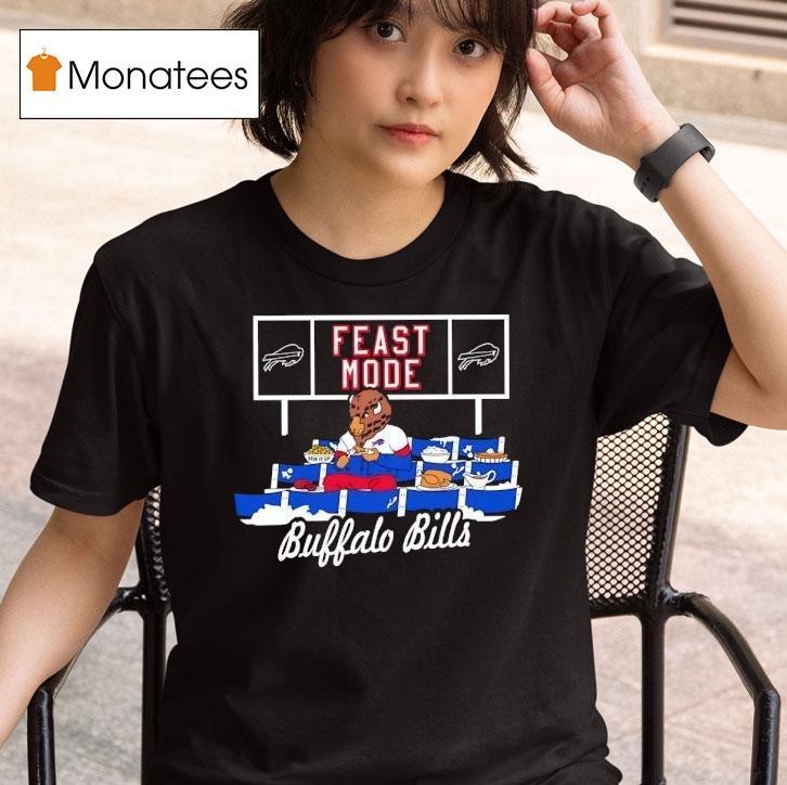  Buffalo Bills Football Mascot Eating Feast Mode T Shirt