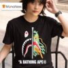 Camo Shark A Bathing Ape T Shirt
