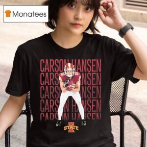 Carson Hansen Iowa State Cyclones Block Name T Shirt