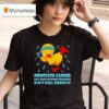 Cartoon Chick Karate Kick Prostate Cancer May Have Started The Fight But I Will Finish I T Shirt