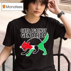 Cats Against Genocide Palestine T Shirt