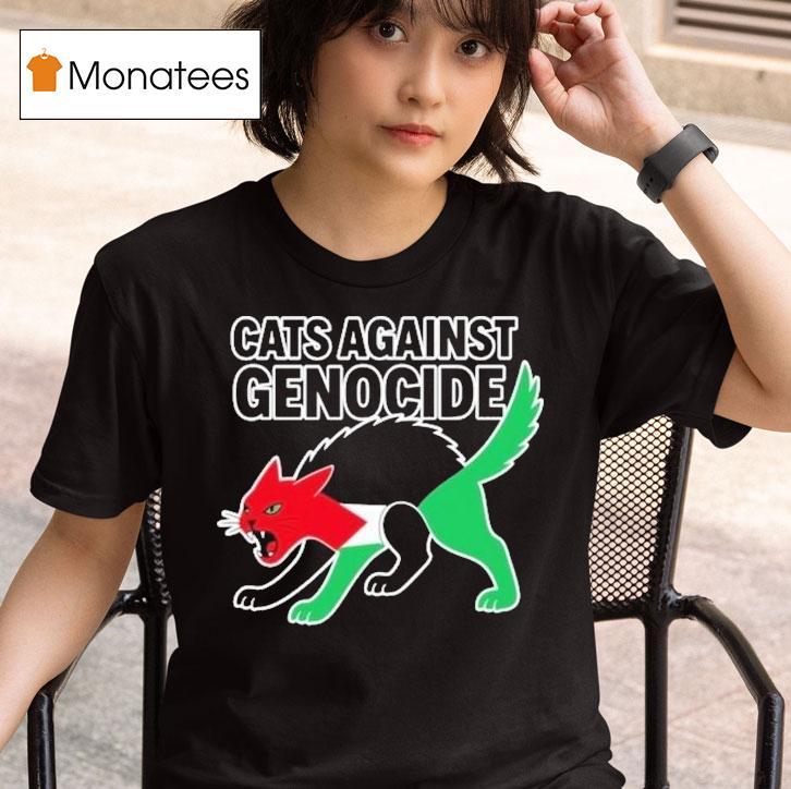 Cats Against Genocide Palestine T Shirt