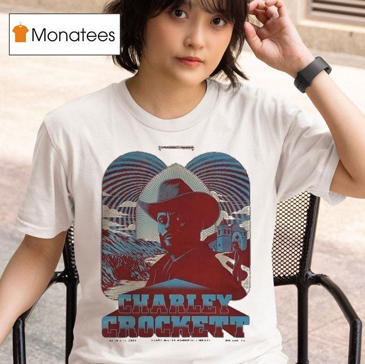  Charley Crockett Concert At Henry Miller Memorial Library In Big Sur On June    Western T Shirt