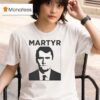 Charlie Kirk Martyr Portrai T Shirt