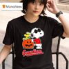 Cleveland Guardians Snoopy Woodstock Pumpkin Halloween T Shirt
