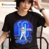 Corey Seager Texas Rangers Ten Years Of Mlb Service Major League Baseball September T Shirt