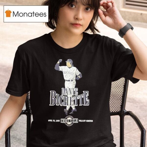 Dante Bichette Colorado Rockies Years Coors Field Walk Off Homerun T Shirt