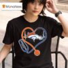 Denver Broncos Nurse Heartbeat Stethoscope T Shirt