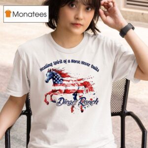 Diego Ranch Healing Spirit Of A Horse Never Quits Usa Horse T Shirt
