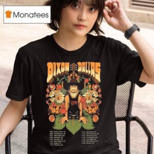 Dixon Dallas Tour Dates Guitar Flower T Shirt