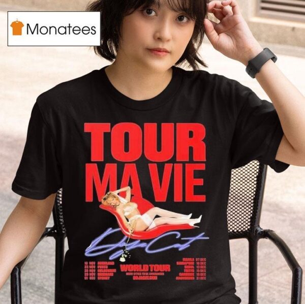 Doja Cat Ma Vie World Tour Th Album And Jealous Type With Dates T Shirt