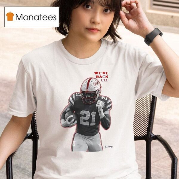 Emmett Johnson We Re Back Co Nebraska Cornhuskers Football T Shirt