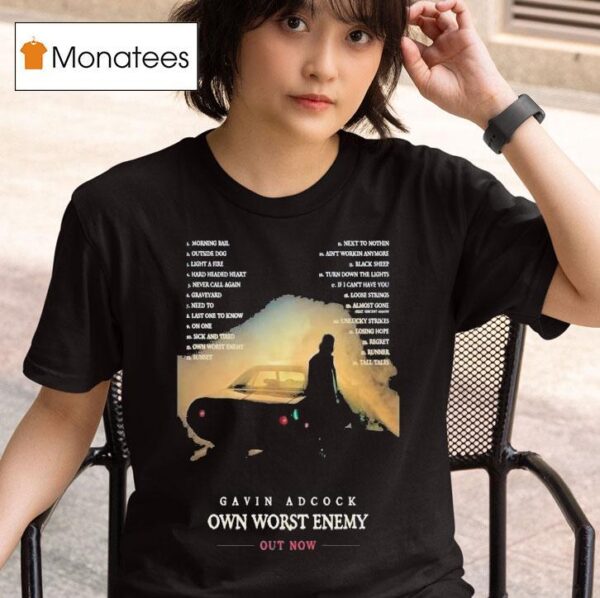 Gavin Adcock Own Worst Enemy Album T Shirt