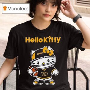 Hello Kitty X Washington Commanders Cat Nfl Fan T Shirt