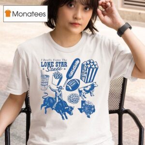 I Really Enjoy The Texas Ash Lone Star State Icons T Shirt