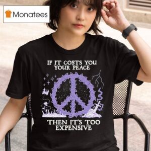 If It Costs You Your Peace Then It S Too Expensive Sword Wizard Of Barge T Shirt