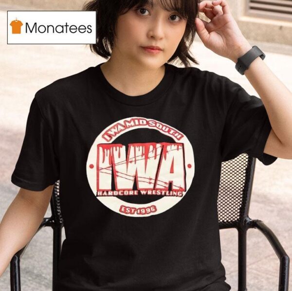 Iwa Mid South Hardcore Wrestling Est T Shirt