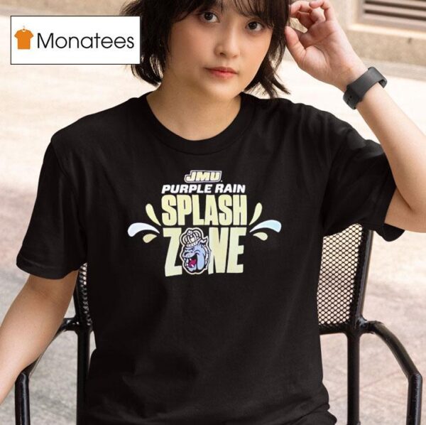 Jmu James Madison Dukes Purple Rain Splash Zone T Shirt