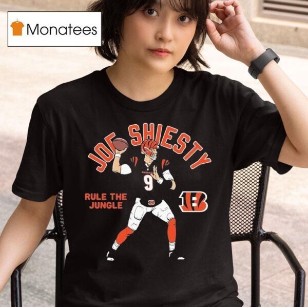 Joe Burrow Cincinnati Bengals Player Rule The Jungle Joe Shiesty T Shirt