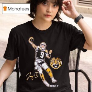 Joe Burrow Superstar Pose Lsu Tigers T Shirt