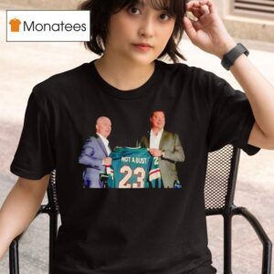 John Hynes Coach Not A Bust Marco Rossi Minnesota Wild Hockey T Shirt