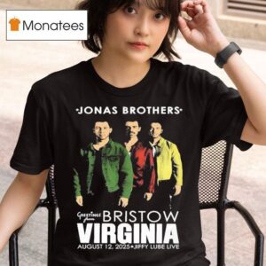 Jonas Brothers Tour At Jiffy Lube Live In Bristow Va Virginia On August Portrai T Shirt