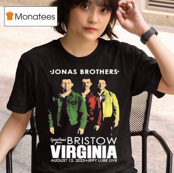 Jonas Brothers Tour At Jiffy Lube Live In Bristow Va Virginia On August Portrai T Shirt