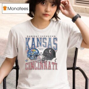 Kansas Jayhawks Vs Cincinnati Bearcats Football Helmet T Shirt