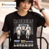 Ken Stabler And Jim Plunkett Las Vegas Raiders Legends Skyline Signatures T Shirt