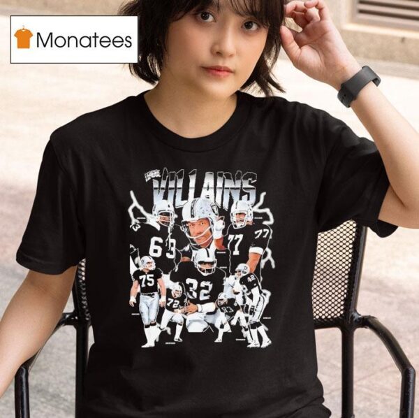 League Villains Las Vegas Raiders Football Team Graphic T Shirt
