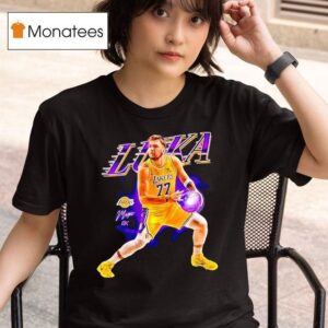 Luka Doncic Los Angeles Lakers Basketball Signature Graphic T Shirt