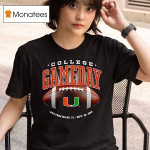 Miami Hurricanes Football College Gameday T Shirt