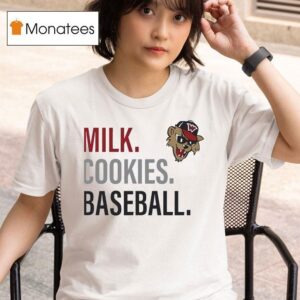 Milk Cookies Baseball Washington Wild Things Logo T Shirt