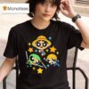 Monkey D Luffy Roronoa Zoro And Sanji From One Piece Style Of The Powerpuff Girls T Shirt