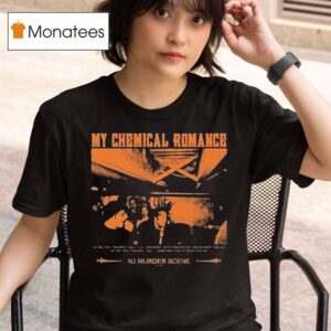 My Chemical Romance Nj Murder Scene Bullets Themed T Shirt